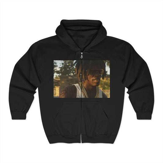 Urban Vibe Full Zip Hooded Sweatshirt - Street Style Casual Wear